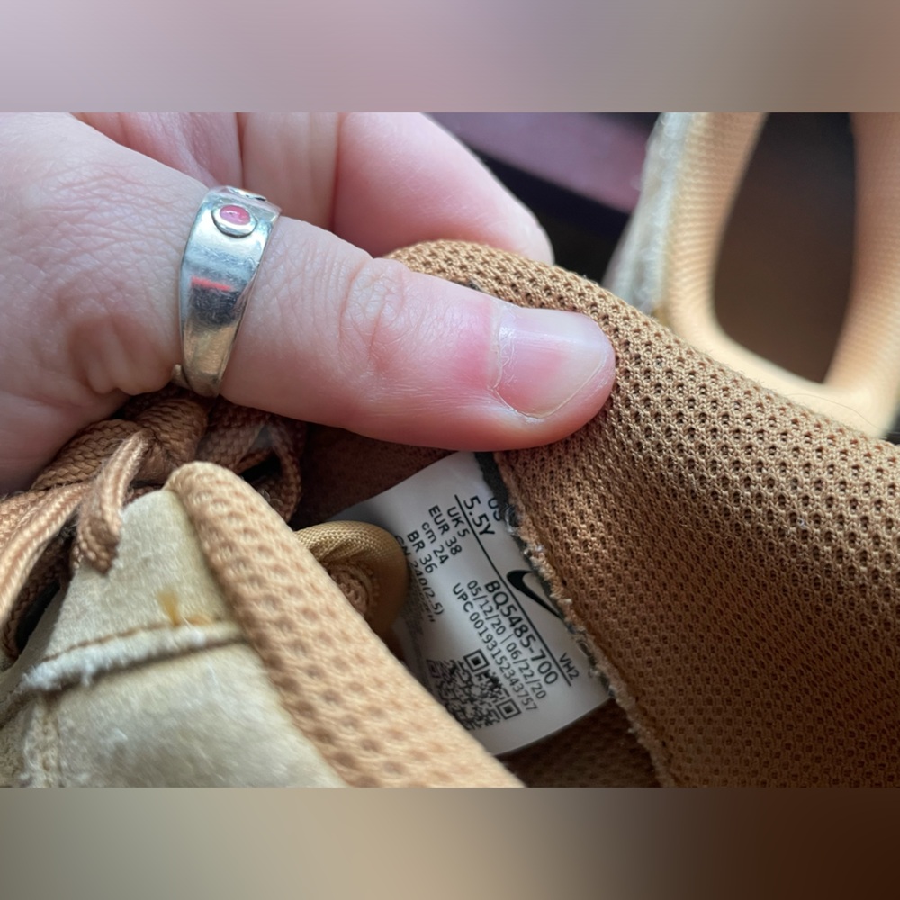 Nike Suede Platform AirForce 1 Sneakers - Picture 7 of 7